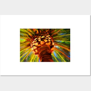 Palm Tree Abstract Posters and Art